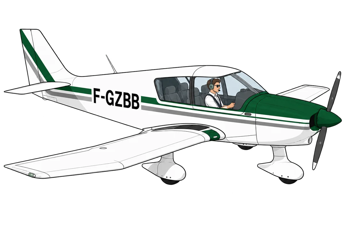 Robin DR400-160 F-GZBB de l'Aéro-Club Claude Chautemps